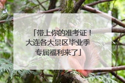带上你的准考证！大连各大景区毕业季专属福利来了