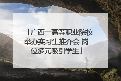 广西一高等职业院校举办实习生推介会 岗位多元吸引学生