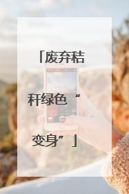废弃秸秆绿色“变身”