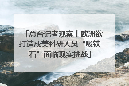 总台记者观察丨欧洲欲打造成美科研人员“吸铁石”面临现实挑战