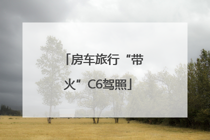 房车旅行“带火”C6驾照