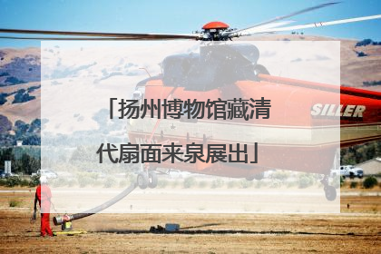 扬州博物馆藏清代扇面来泉展出