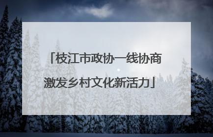 枝江市政协一线协商激发乡村文化新活力