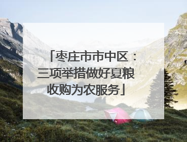 枣庄市市中区：三项举措做好夏粮收购为农服务
