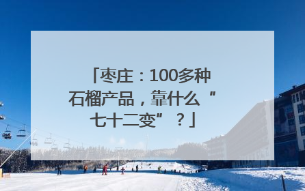 枣庄：100多种石榴产品，靠什么“七十二变”？