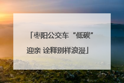 枣阳公交车“低碳”迎亲 诠释别样浪漫