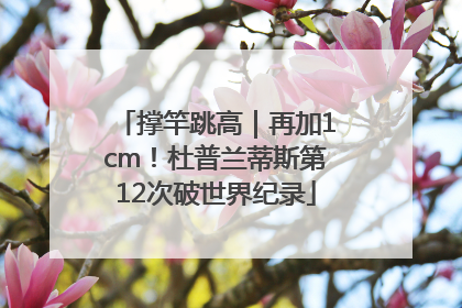 撑竿跳高｜再加1cm！杜普兰蒂斯第12次破世界纪录