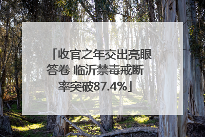 收官之年交出亮眼答卷 临沂禁毒戒断率突破87.4%