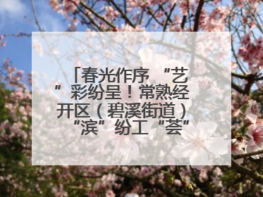 春光作序 “艺”彩纷呈！常熟经开区（碧溪街道）“滨”纷工“荟”·职工艺课堂点亮春日时光