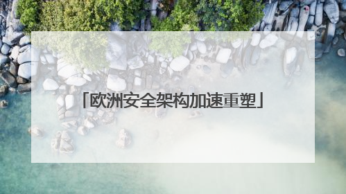 欧洲安全架构加速重塑