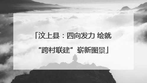 汶上县：四向发力 绘就“跨村联建”崭新图景