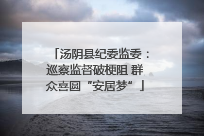 汤阴县纪委监委：巡察监督破梗阻 群众喜圆“安居梦”