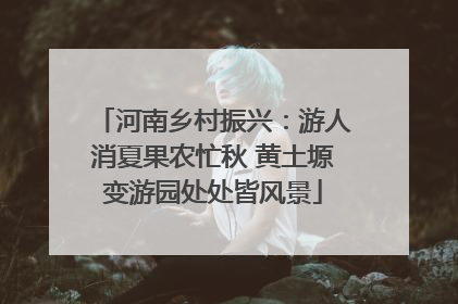 河南乡村振兴：游人消夏果农忙秋 黄土塬变游园处处皆风景