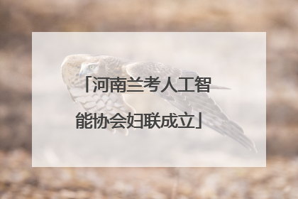 河南兰考人工智能协会妇联成立