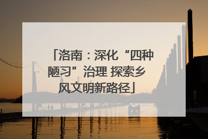 洛南：深化“四种陋习”治理 探索乡风文明新路径
