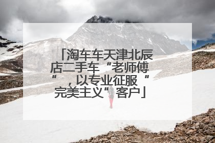 淘车车天津北辰店二手车“老师傅”，以专业征服“完美主义”客户