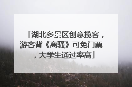 湖北多景区创意揽客，游客背《离骚》可免门票，大学生通过率高
