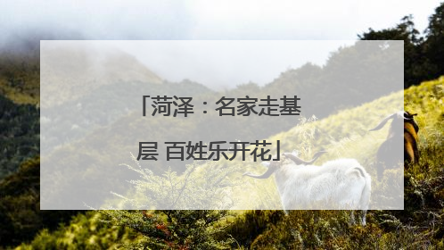 菏泽：名家走基层 百姓乐开花