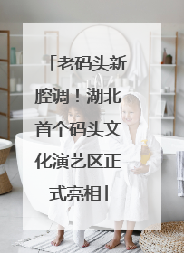 老码头新腔调！湖北首个码头文化演艺区正式亮相