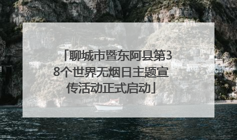 聊城市暨东阿县第38个世界无烟日主题宣传活动正式启动