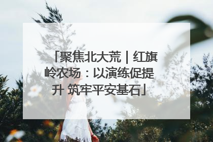 聚焦北大荒｜红旗岭农场：以演练促提升 筑牢平安基石