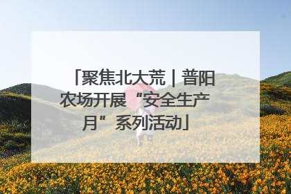 聚焦北大荒｜普阳农场开展“安全生产月”系列活动