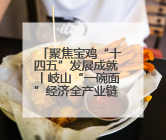 聚焦宝鸡“十四五”发展成就丨岐山“一碗面”经济全产业链产值达162亿元 入选全国典型县
