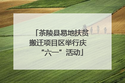 茶陵县易地扶贫搬迁项目区举行庆“六一”活动