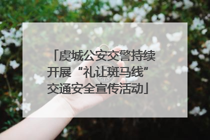 虞城公安交警持续开展“礼让斑马线”交通安全宣传活动