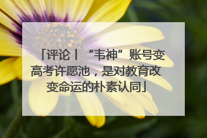 评论丨“韦神”账号变高考许愿池，是对教育改变命运的朴素认同