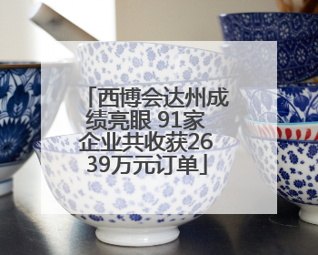 西博会达州成绩亮眼 91家企业共收获2639万元订单