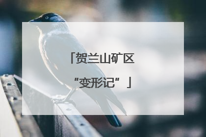 贺兰山矿区“变形记”