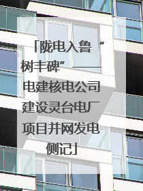陇电入鲁“树丰碑”——电建核电公司建设灵台电厂项目并网发电侧记