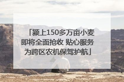 颍上150多万亩小麦即将全面抢收 贴心服务为跨区农机保驾护航
