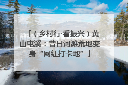 （乡村行·看振兴）黄山屯溪：昔日河滩荒地变身“网红打卡地”