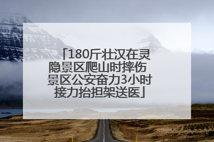180斤壮汉在灵隐景区爬山时摔伤 景区公安奋力3小时接力抬担架送医