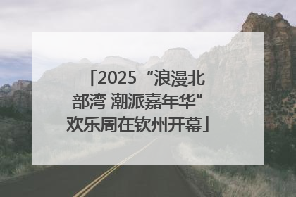 2025“浪漫北部湾 潮派嘉年华”欢乐周在钦州开幕