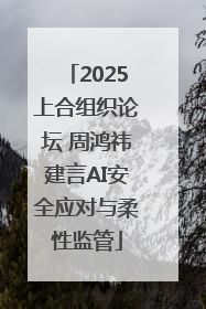 2025上合组织论坛 周鸿祎建言AI安全应对与柔性监管