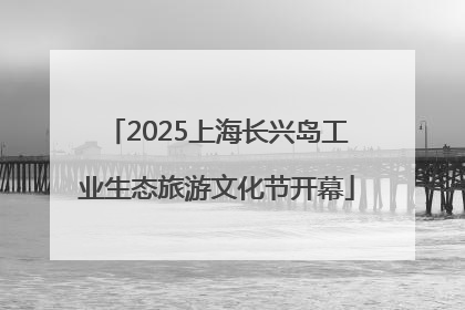 2025上海长兴岛工业生态旅游文化节开幕