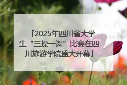 2025年四川省大学生“三操一舞”比赛在四川旅游学院盛大开幕