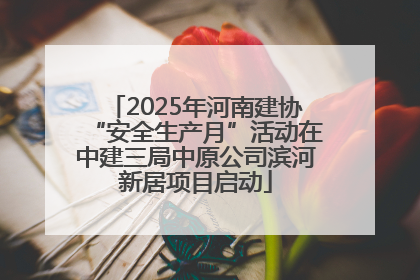 2025年河南建协“安全生产月”活动在中建三局中原公司滨河新居项目启动