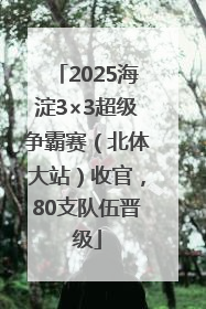 2025海淀3×3超级争霸赛（北体大站）收官，80支队伍晋级