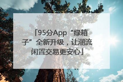 95分App“绿箱子”全新升级，让潮流闲置交易更安心