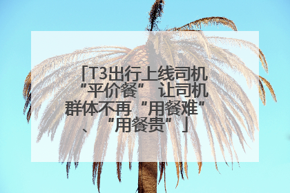 T3出行上线司机“平价餐” 让司机群体不再“用餐难”、“用餐贵”